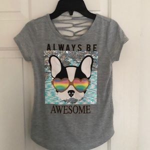 Flip sequence shirt with Boston Terrier